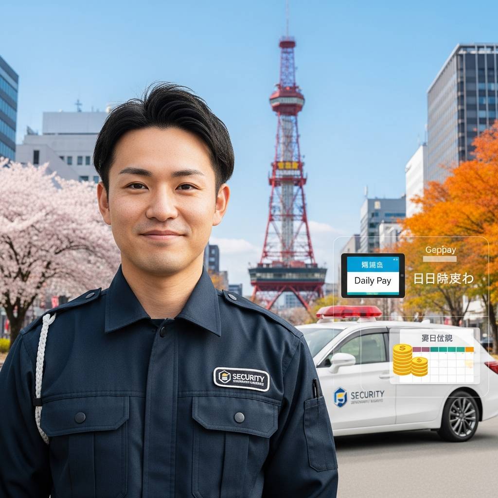 警備業界で見つけた理想の働き方：送迎・日払い完備で叶える札幌での新生活｜札幌東警備合同会社